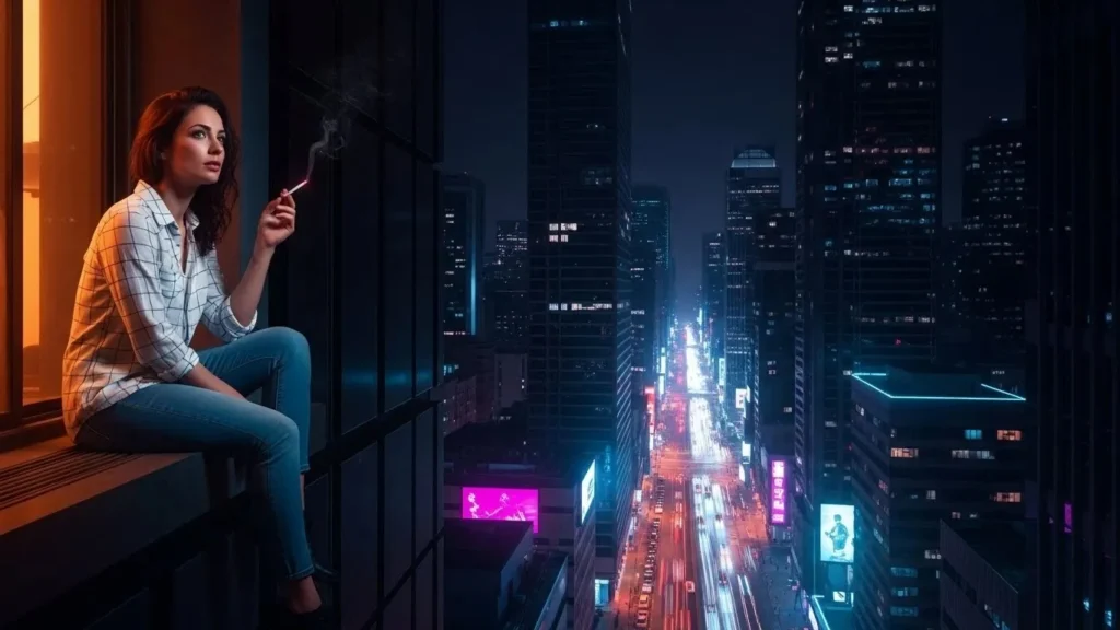 A girl in the future